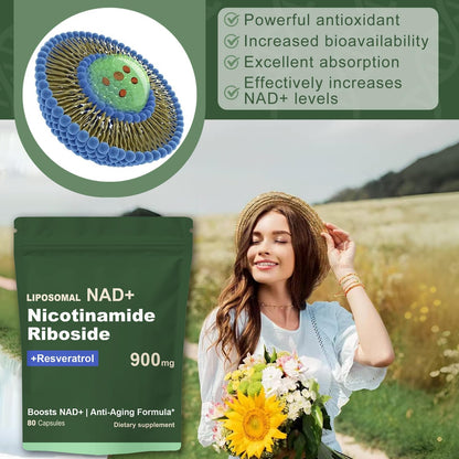 NAD Nicotinamida Riboside Resveratrol900